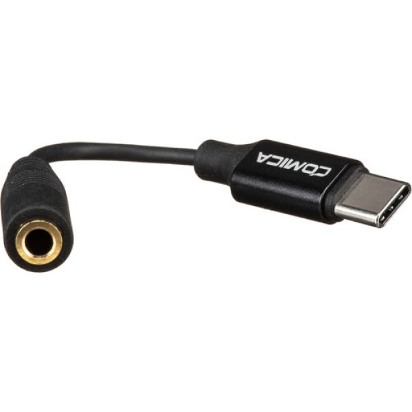 Cabo adaptador microfone P2 USB-C Android COMICA CVM-SPX-UC