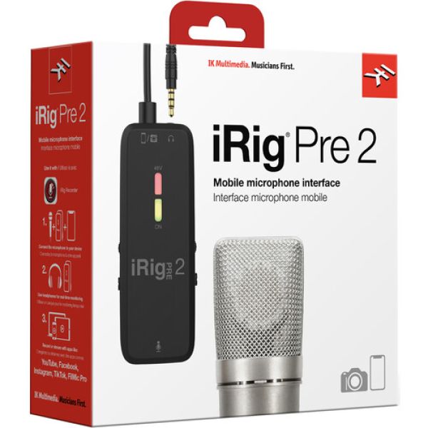 MULTIMEDIA IRIG PRE 2  Interface de microfone XLR ultracompacto IK - foto 7