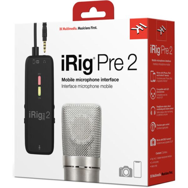 MULTIMEDIA IRIG PRE 2  Interface de microfone XLR ultracompacto IK - foto 8