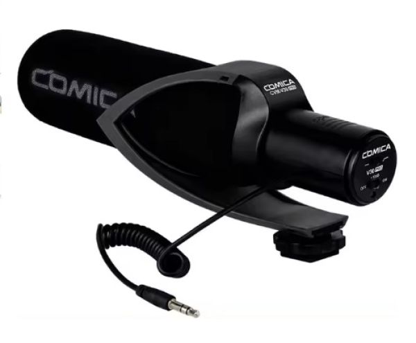 COMICA CVM-V30 PRO Microfone direcional com cabo P2 para filmadora/DSLR