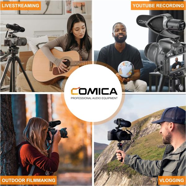 COMICA CVM-V30 PRO Microfone direcional com cabo P2 para filmadora/DSLR - foto 10