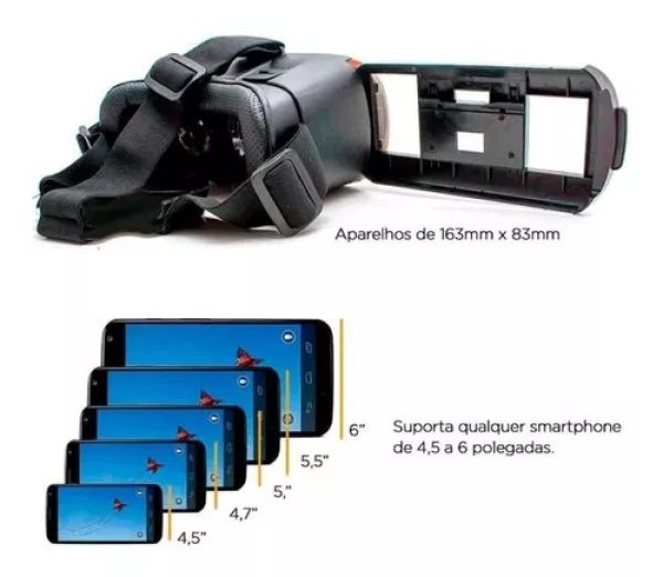 VR BOX 3D-VR Óculos de realidade virtual 3D com controle cardboard - foto 4