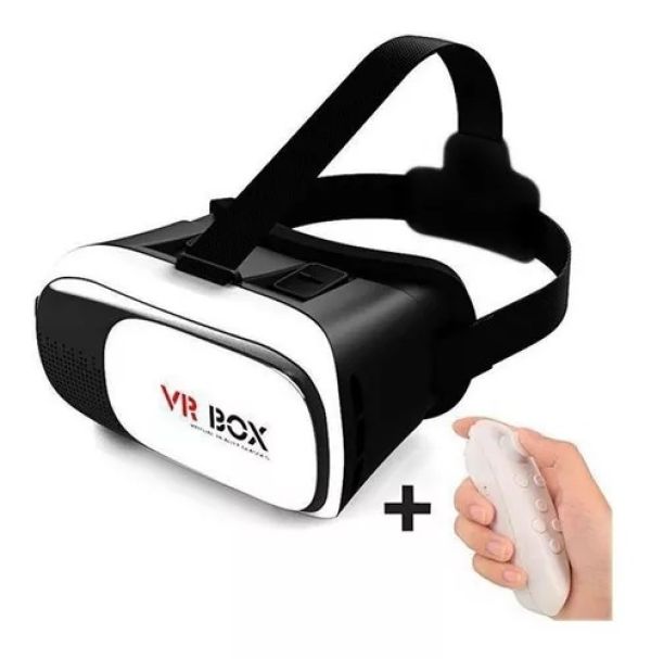 Óculos de realidade virtual 3D com controle cardboard VR BOX 3D-VR