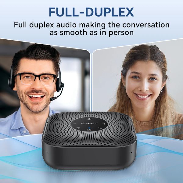 EMEET M0 PLUS Microfone de mesa com bluetooth p/conferência viva voz - foto 4