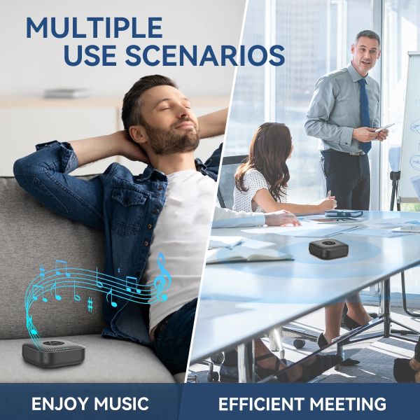 EMEET M0 PLUS Microfone de mesa com bluetooth p/conferência viva voz - foto 7