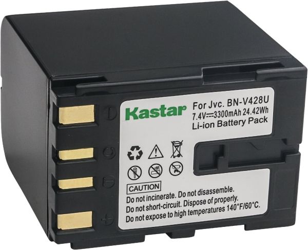 Bateria de alta capacidade para Jvc KASTAR BN-V428U