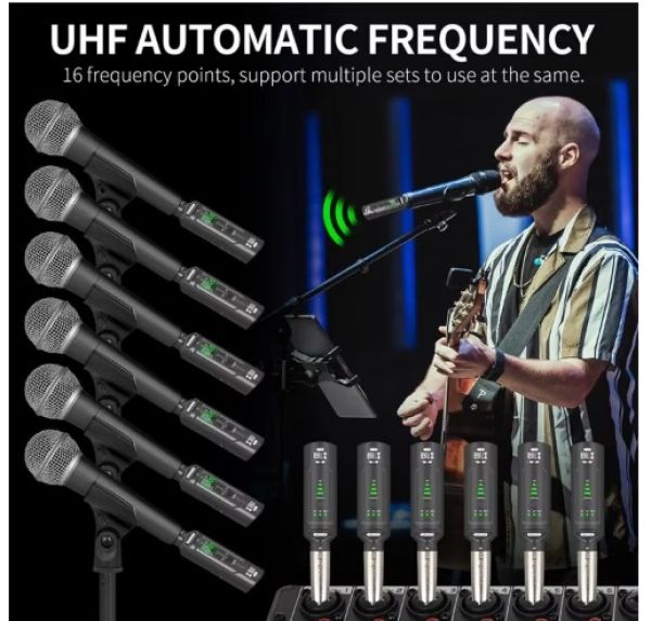 TUGA SF-1  Transmissor e receptor Plug-in sem fio para mic de entrevista - foto 4