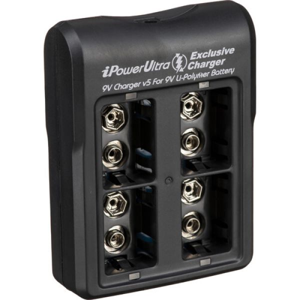 Carregador de bateria 9V inteligente com 04 baias bi-volt IPOWER FC-9V4LN