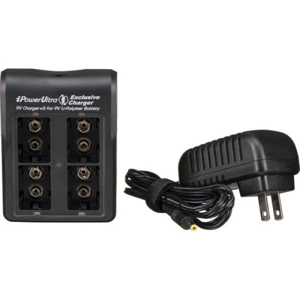 IPOWER FC-9V4LN Carregador de bateria 9V inteligente com 04 baias bi-volt - foto 4