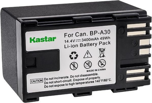 KASTAR BP-A30 Bateria de alta capacidade para Canon  - foto 2