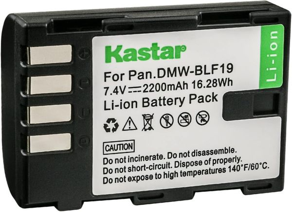 Bateria de alta capacidade para Panasonic KASTAR DMW-BLF19