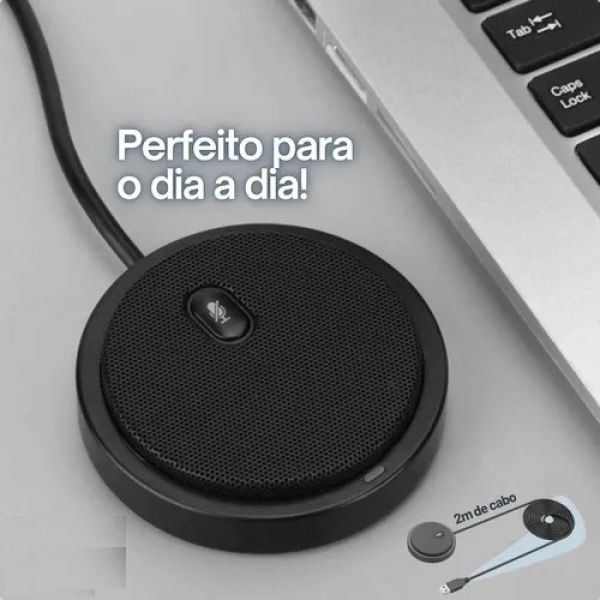 UNIVERSAL UM02 Microfone de mesa com cabo USB para conferência  - foto 6