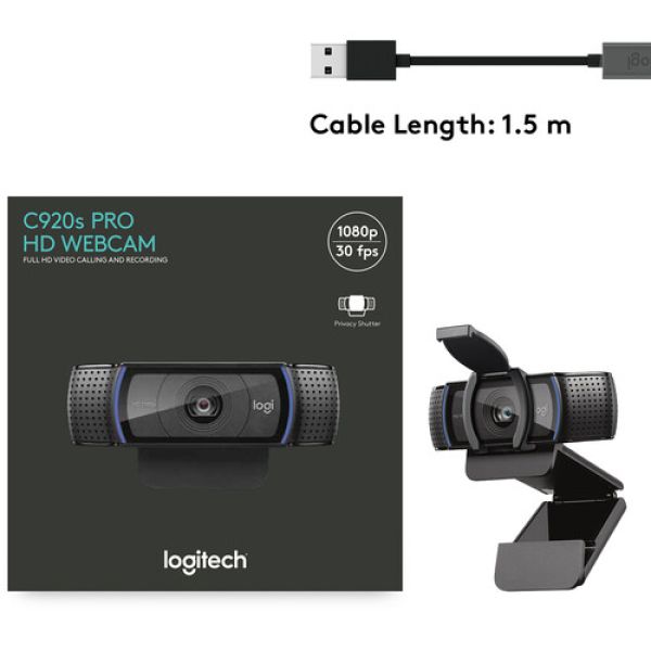 LOGITECH C920S HD PRO Webcam Full HD compatível com Mac e PC - foto 10