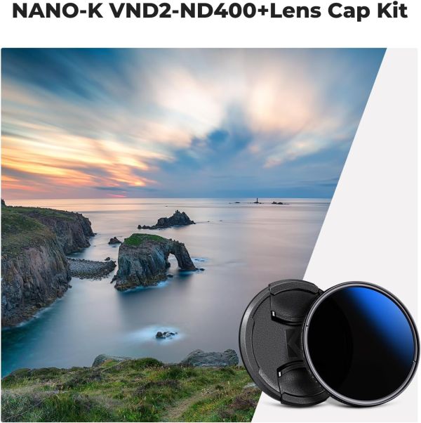 K&F CONCEPT ND2-ND400/52 Filtro ND variável ND2-ND400 1-9 stops de 52mm - foto 2