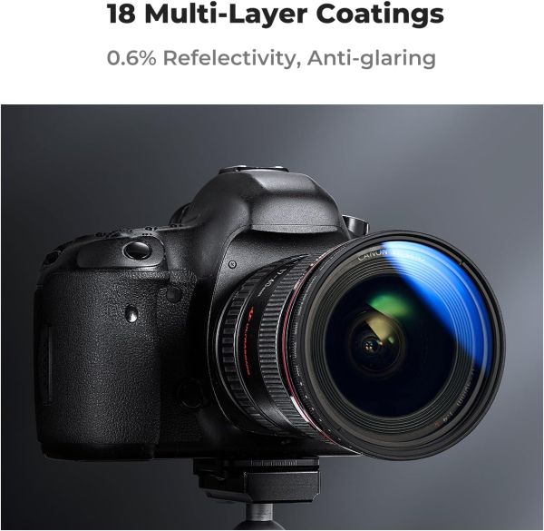 K&F CONCEPT ND2-ND400/52 Filtro ND variável ND2-ND400 1-9 stops de 52mm - foto 6