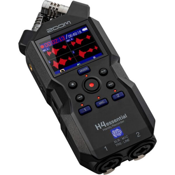 Gravador de voz digital com slot Micro SD e conexão XLR ZOOM H4 ESSENTIAL