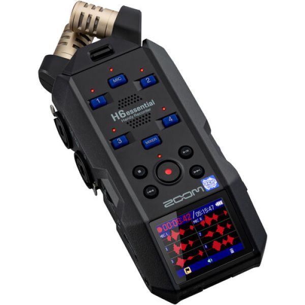 Gravador de voz digital com slot Micro SD e conexão XLR ZOOM H6 ESSENTIAL
