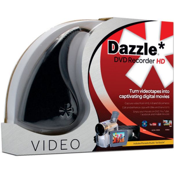 Placa de edição com captura analógica/digital USB PINNACLE DAZZLE DVD REC HD