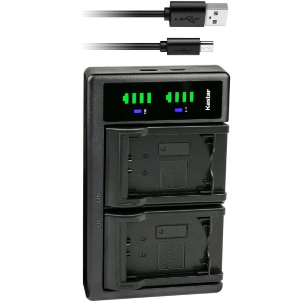 Carregador de bateria duplo digital para Sony FH50 KASTAR CB-FH50
