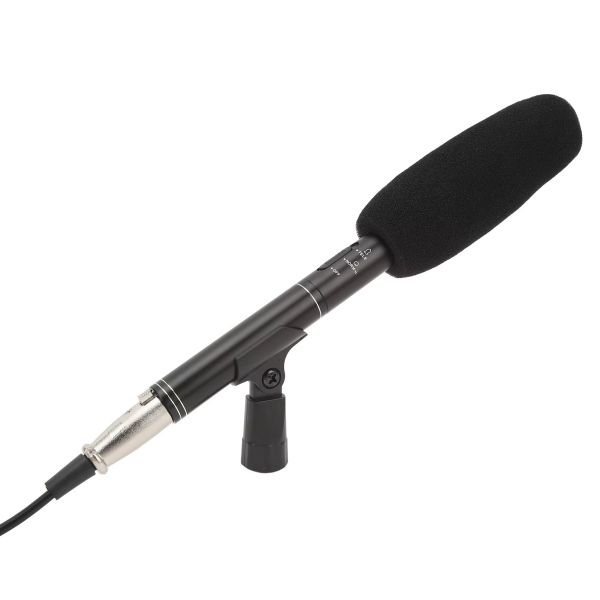 Microfone direcional com cabo XLR para filmadora e DSLR UNIVERSAL DR-28K