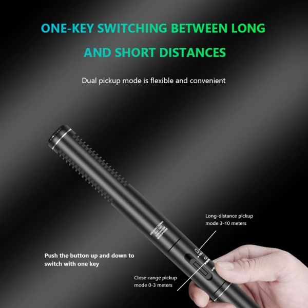 UNIVERSAL DR-28K Microfone direcional com cabo XLR para filmadora e DSLR - foto 9