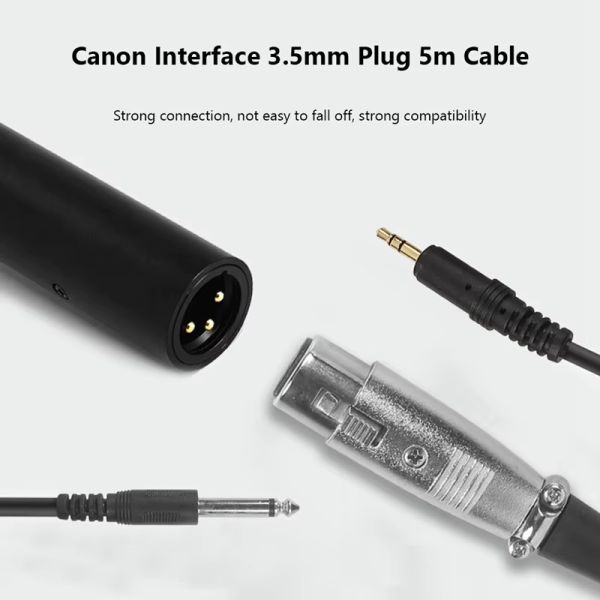 UNIVERSAL DR-28K Microfone direcional com cabo XLR para filmadora e DSLR - foto 11