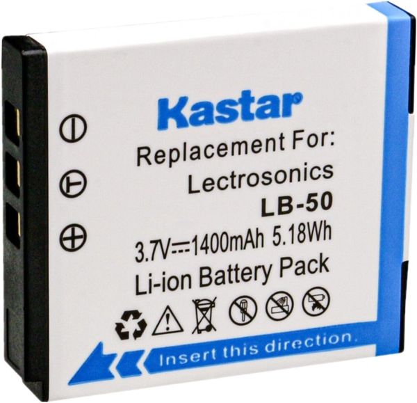Bateria de alta capacidade para Lectrosonics KASTAR LB-50