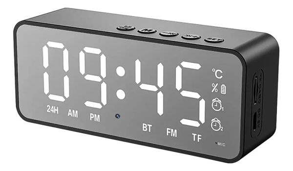 UNIVERSAL G-50 Relógio digital de mesa bluetooth rádio FM cartão MicroSD