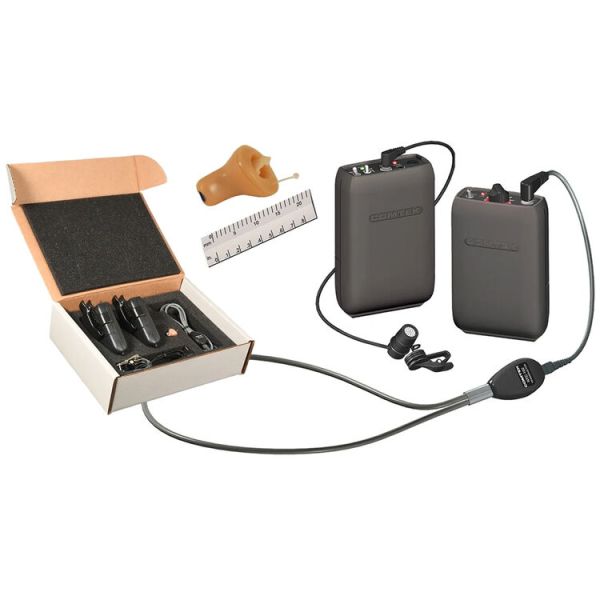 Ponto eletrônico receptor de ouvido kit completo COMTEK RC-216