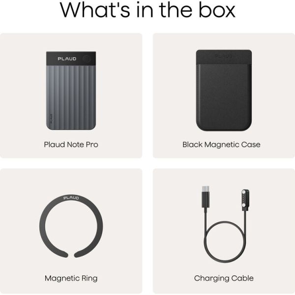 PLAUD NOTE PRO Gravador de voz digital tradutor ChatGPT integrado 64Gb - foto 13