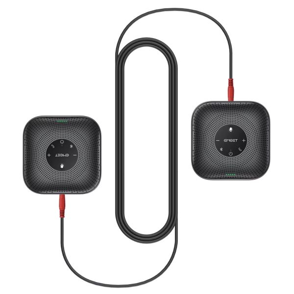 EMEET PLUS M0D PLUS Microfone de mesa duplo bluetooth p/conferência viva voz
