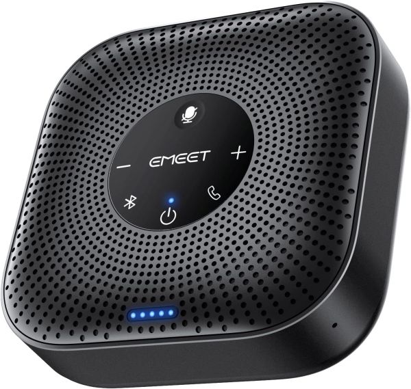 EMEET PLUS M0D PLUS Microfone de mesa duplo bluetooth p/conferência viva voz - foto 2