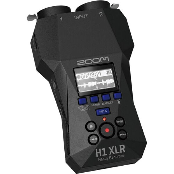 ZOOM H1 XLR Gravador de voz digital com slot SD/SDHC e XLR