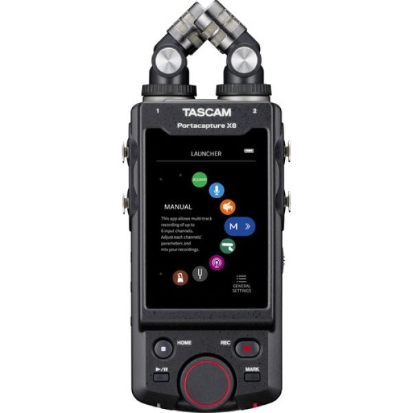 TASCAM X8 Gravador de voz digital com slot SD/SDHC e conexão XLR