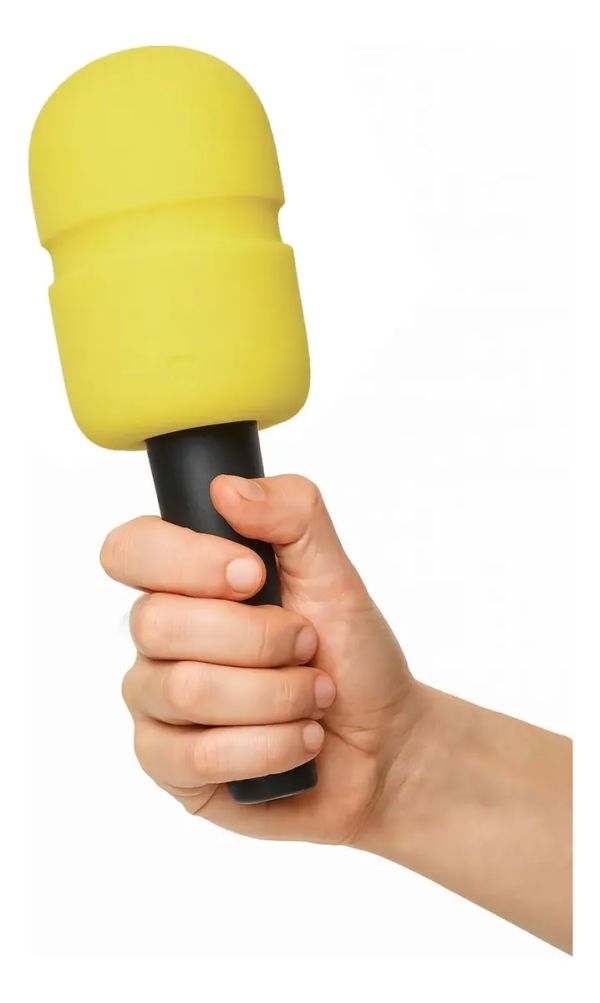 ARTIKA AK-41AM Espuma para microfone de entrevista amarelo - foto 2