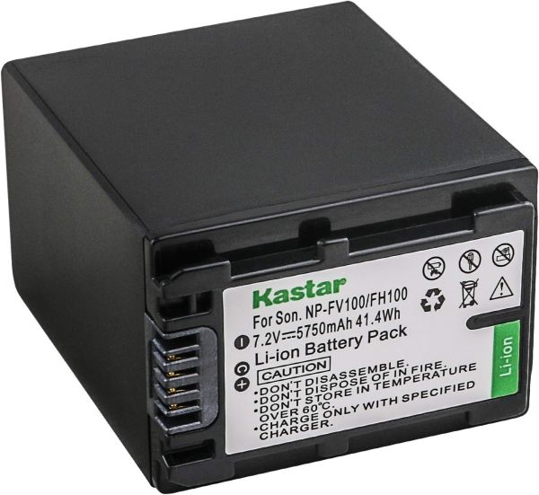 Bateria de alta capacidade para Sony KASTAR NP-FH100