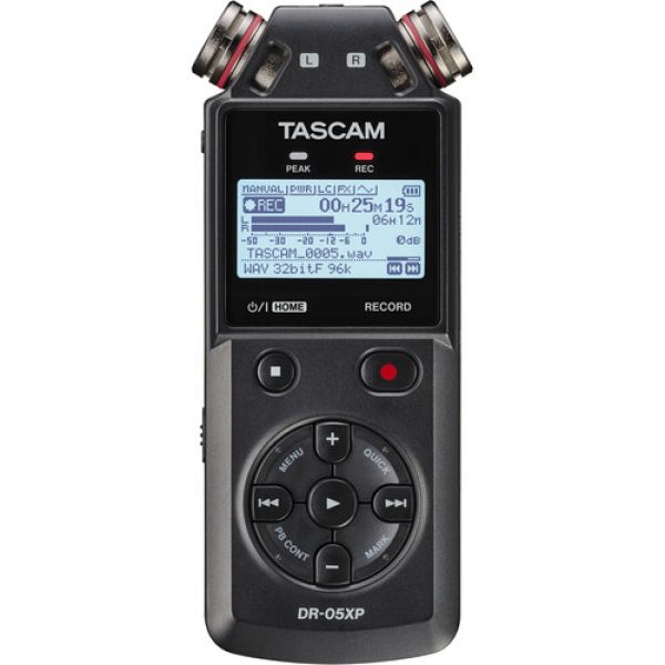TASCAM DR-05XP Gravador de voz digital com slot micro SD/SDHC
