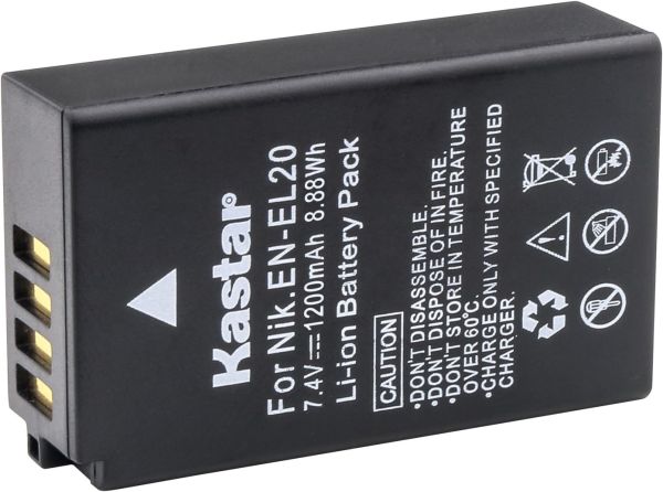 Bateria de alta capacidade para Nikon KASTAR EN-EL20