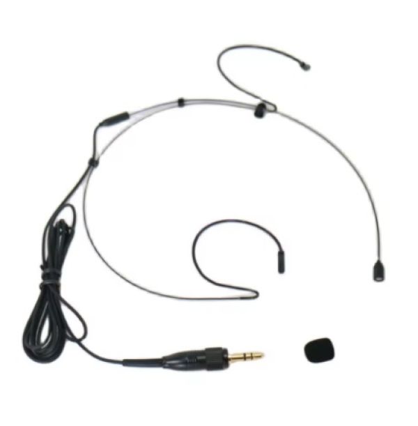 Microfone headset com cabo P2 preto para Sony LUPI HSY-SONY