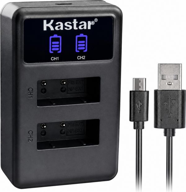 KASTAR CB-NPBX1 Carregador de bateria para Sony NP-BX1