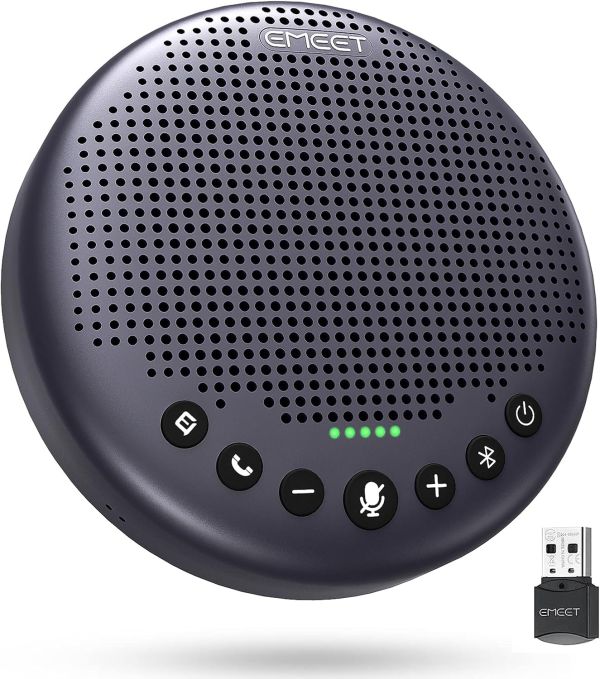 EMEET LUNA PLUS Microfone de mesa com bluetooth p/conferência viva-voz