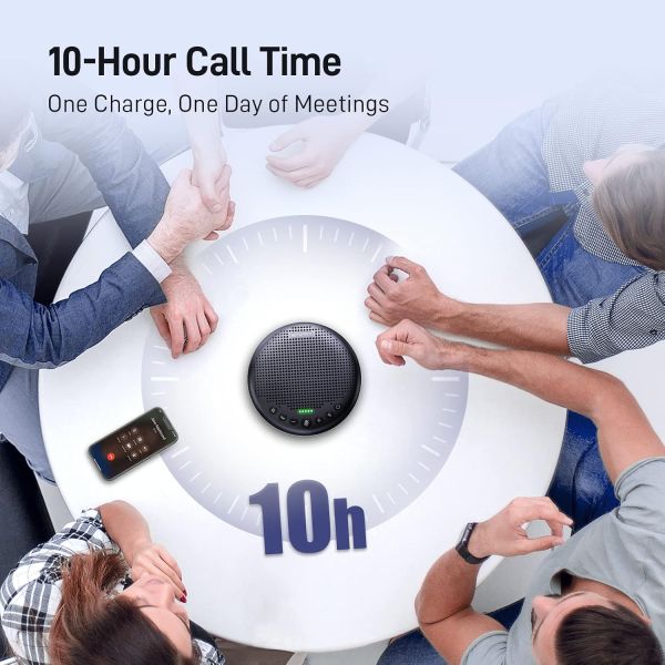 EMEET LUNA PLUS Microfone de mesa com bluetooth p/conferência viva-voz - foto 8
