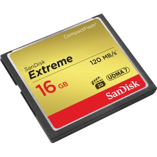 SANDISK CF 800X 16GB Cartão de memór Compactflash Extreme UDMA7 120Mb/s - foto 3
